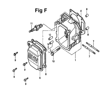 Fig-11 Diagram and Parts List for GXV140 Type N2 Honda Engine