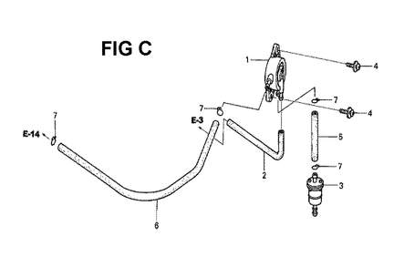 Fig-7 Diagram and Parts List for GXV530 Type EXA1 Honda Engine