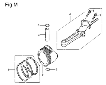 Fig-13 Diagram and Parts List for GCV160LA Type N5AF Honda Engine