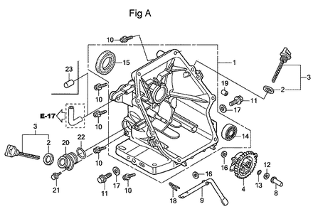 Fig-1 Diagram and Parts List for GC160A Type QHA Honda Engine