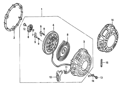 Fig-0 Diagram and Parts List for GX200 VEN-Seri-10-1899999 Honda Engine