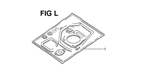 Fig-4 Diagram and Parts List for GXV160K1 Type N1S Honda Engine