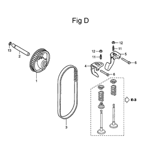 Fig-4 Diagram and Parts List for GC135 Type PHA Honda Engine