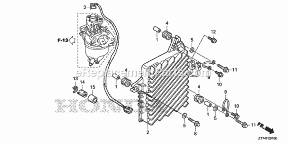 Inverter Diagram and Parts List for EU3000IS1 A Honda Generator
