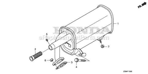 Part Location Diagram of 94001-08000-0S Honda Nut-hex.- 8mm