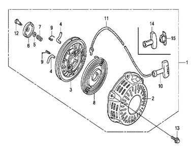 Fig-0 Diagram and Parts List for GX120UT1 Type QX9 Honda Engine
