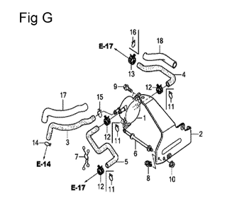 Fig-7 Diagram and Parts List for GCV160LE Type A7H1 Honda Engine