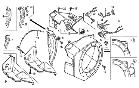 Fig-0 Diagram and Parts List for GX200 Type VSW Honda Engine