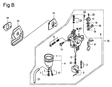 Part Location Diagram of 16211-Z0D-000 Honda Insulator- Carburetor