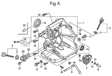 Fig-1 Diagram and Parts List for GC160A Type QBC Honda Engine