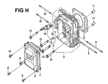 Fig-13 Diagram and Parts List for GXV160H2 Type A14 Honda Engine