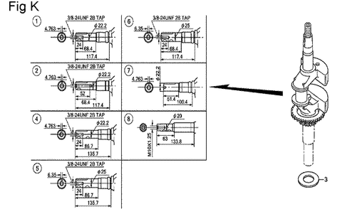 Fig-11 Diagram and Parts List for GCV135 Type N7E2 Honda Engine