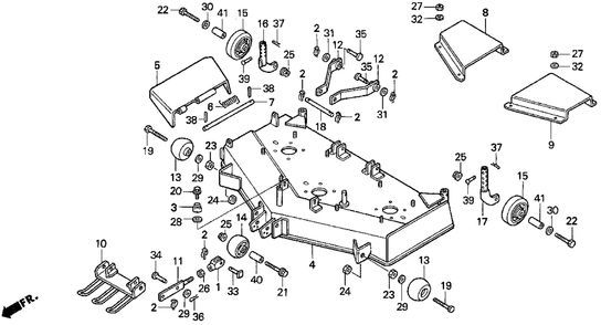 Part Location Diagram of 90762-769-M01 Honda Pin, Split (0.125x1)