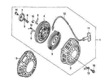 Fig-0 Diagram and Parts List for GX160U1 Type LSJ4 Honda Engine