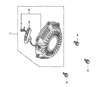 Fig-0 Diagram and Parts List for GX100U Type QAD Honda Engine