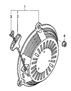 Fig-0 Diagram and Parts List for GS190A Type VXA Honda Engine