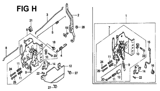 Fig-3 Diagram and Parts List for GXV160 Type S Honda Engine