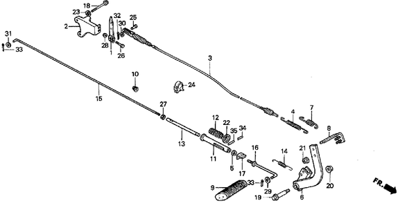 Part Location Diagram of 24147-763-A00 Honda Spring, Clutch