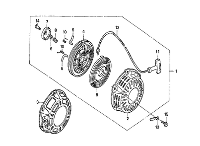 Fig-0 Diagram and Parts List for GX160U1 Type SE Honda Engine