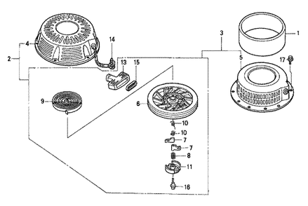 Fig-0 Diagram and Parts List for GXV340K2 Type DA Honda Engine
