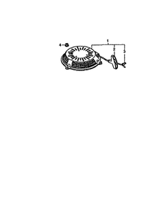 Recoil Starter Diagram and Parts List for GCV-160-A1AE  Honda Engine