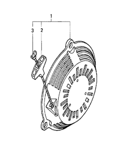 Fig-0 Diagram and Parts List for GC135 Type QHC1 Honda Engine