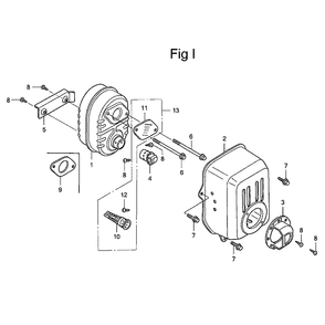 Fig-9 Diagram and Parts List for GC135 Type QHA Honda Engine