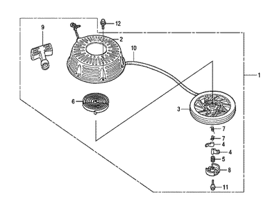 Fig-0 Diagram and Parts List for GXV530R Type QRA4 Honda Engine