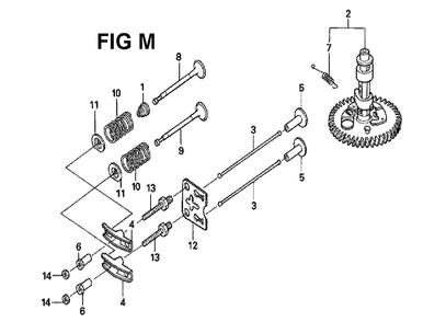 Fig-3 Diagram and Parts List for GXV160UH2 Type SFL Honda Engine