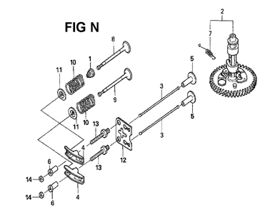 Fig-2 Diagram and Parts List for GXV160H2 Type SFY1 Honda Engine