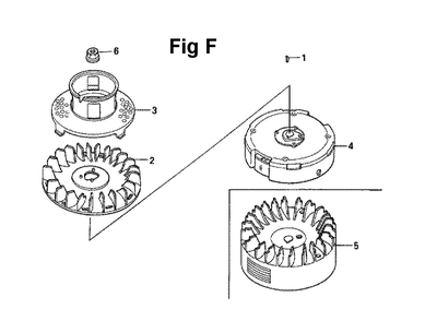 Fig-10 Diagram and Parts List for GXV160UH2 Type T1AT Honda Engine