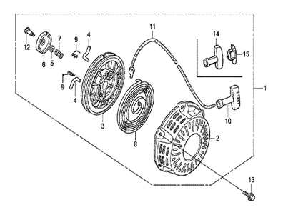 Fig-0 Diagram and Parts List for GX120UT1 Type SD4 Honda Engine
