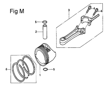 Fig-13 Diagram and Parts List for GCV160A Type A1AE Honda Engine