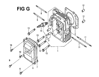 Fig-12 Diagram and Parts List for GXV160 Type N4 Honda Engine