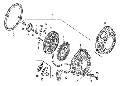 Fig-0 Diagram and Parts List for GX200UT Type VX4 Honda Engine