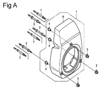 Fig-1 Diagram and Parts List for GC135 Type QHEB Honda Engine