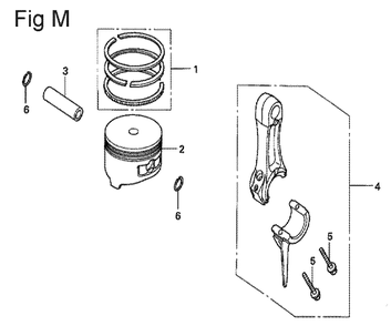 Fig-13 Diagram and Parts List for GX100U Type VE3 Honda Engine