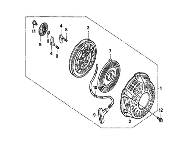 Fig-0 Diagram and Parts List for GX160K1 Type VS Honda Engine