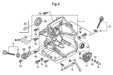 Fig-1 Diagram and Parts List for GC160A Type QED Honda Engine