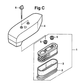 Fig-3 Diagram and Parts List for GXV160A1 Type A12 Honda Engine