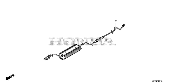 A.C. Adapter Diagram and Parts List for HRM310K2 (Type  EAA)(MBEF-2015063 - 9999999) Honda Lawn Mower