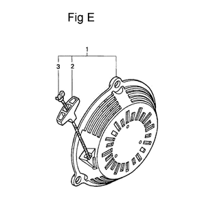 Fig-5 Diagram and Parts List for GC135 Type PXA Honda Engine