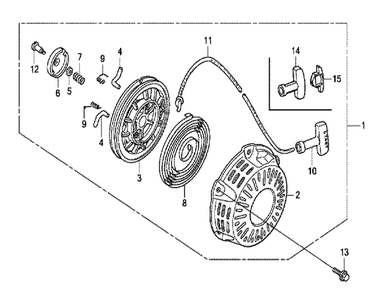Fig-0 Diagram and Parts List for GX120UT1 Type RD4 Honda Engine