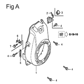Fig-1 Diagram and Parts List for GX100U Type VE3 Honda Engine