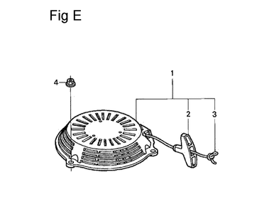 Fig-5 Diagram and Parts List for GSV190A Type N5AF Honda Engine