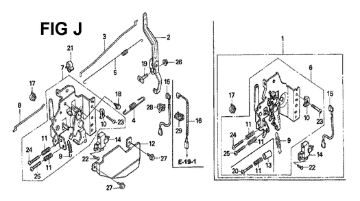 Fig-7 Diagram and Parts List for GXV160H2 Type SFC Honda Engine