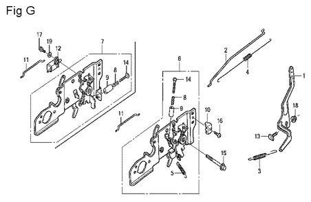 Fig-7 Diagram and Parts List for GCV160LE Type A4A9 Honda Engine
