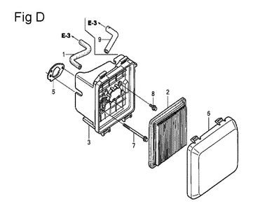 Fig-4 Diagram and Parts List for GCV160A Type N5R Honda Engine