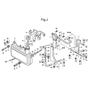 Fig-10 Diagram and Parts List for GC135 Type QHA Honda Engine