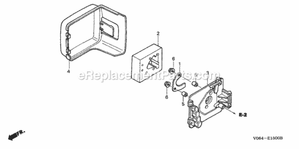 Air Cleaner Diagram and Parts List for FG100 Type AVIN# FZCV-6000001 to FZCV-9999999 Honda Tiller